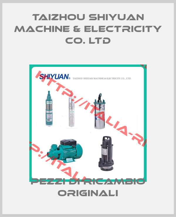 Taizhou Shiyuan Machine & Electricity CO. LTD
