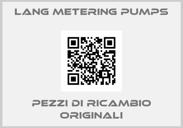 Lang metering pumps