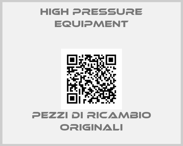 High Pressure Equipment