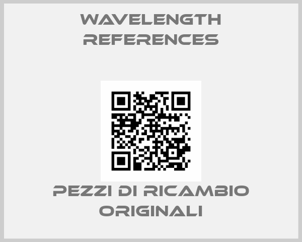 Wavelength References