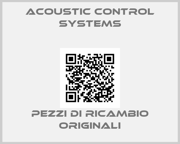 Acoustic Control Systems