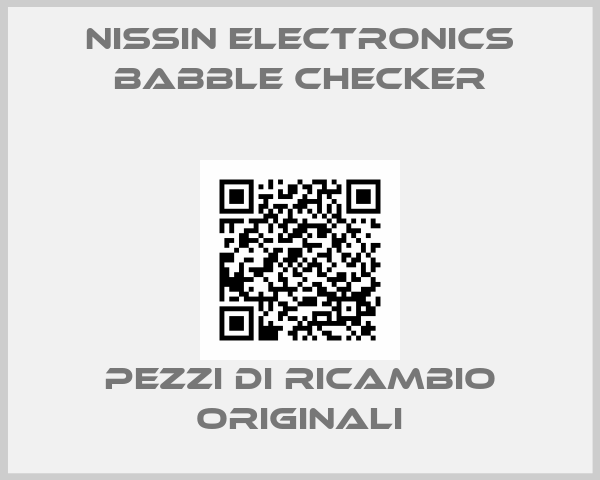 NISSIN ELECTRONICS Babble Checker