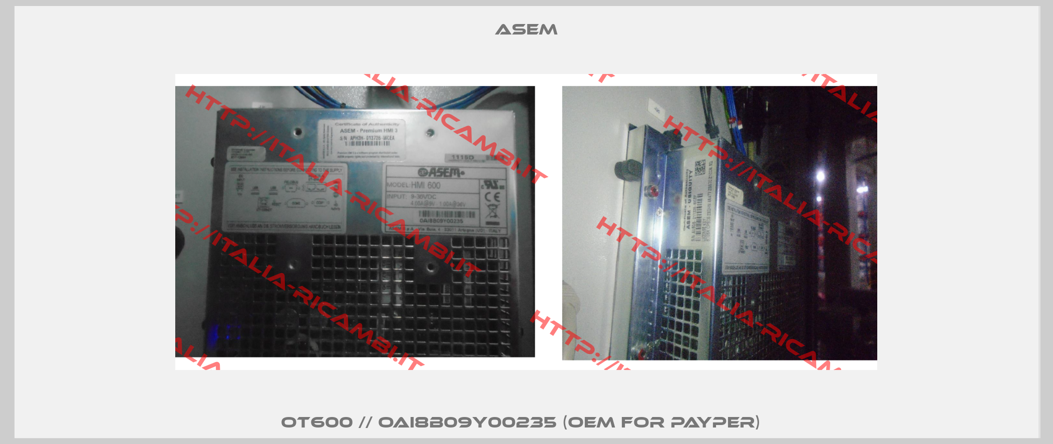 OT600 // OAI8B09Y00235 (OEM for Payper)  -1
