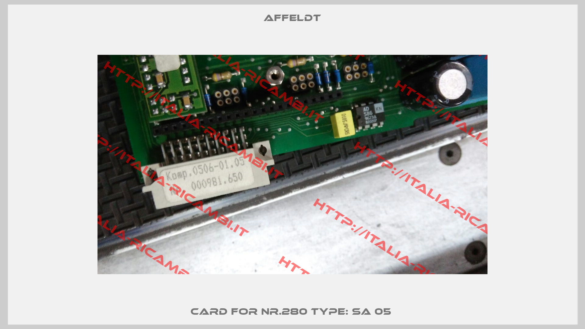 card for Nr.280 Type: SA 05 -3