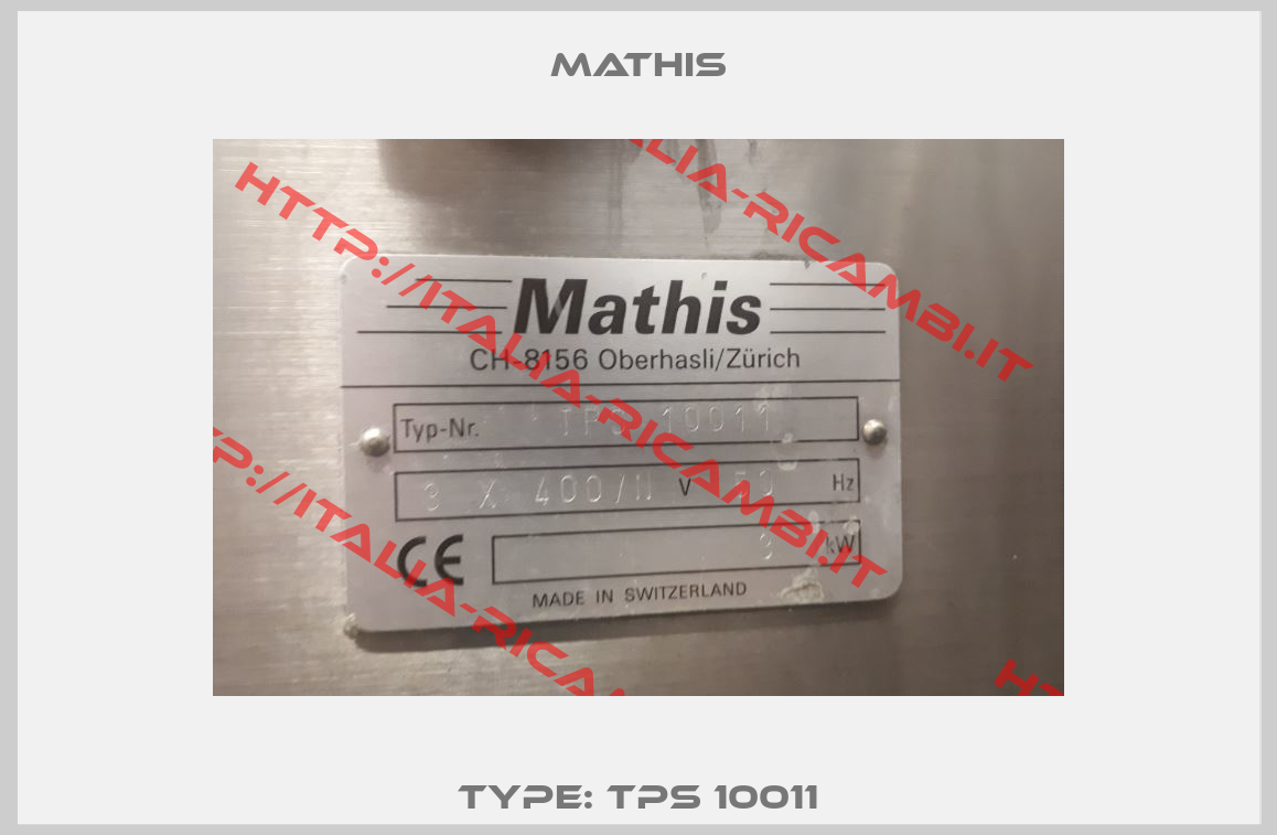 Type: TPS 10011-3