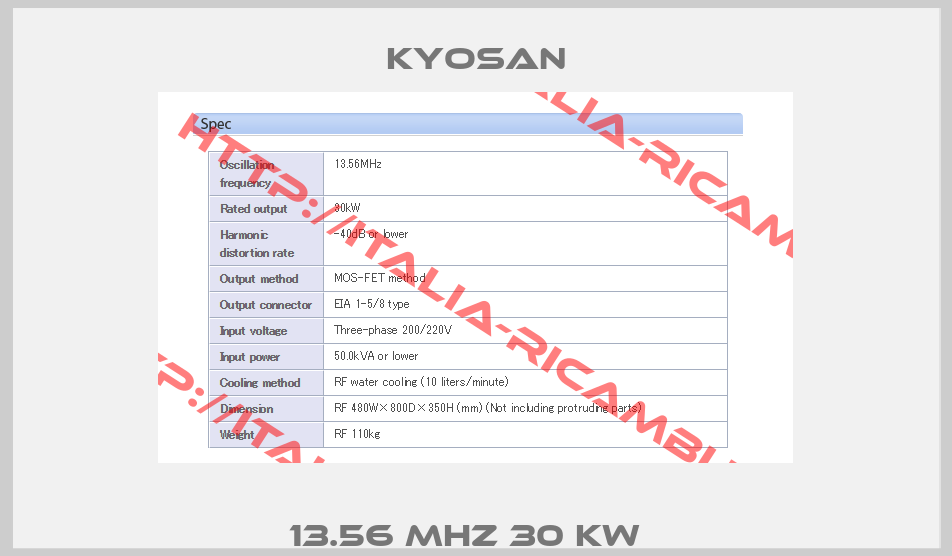 13.56 MHz 30 kW  -1