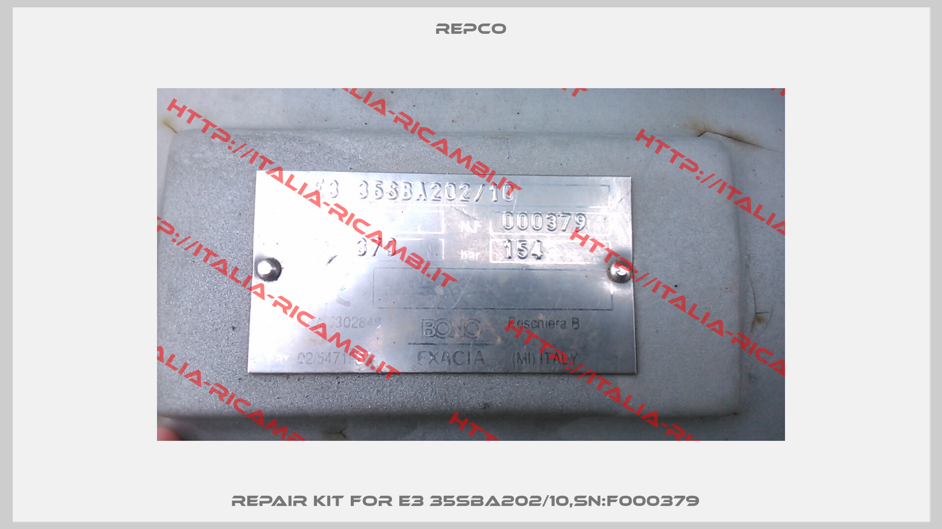 Repair kit for E3 35SBA202/10,SN:F000379  -1