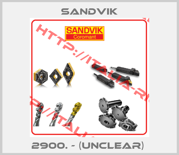 Sandvik-2900. - (UNCLEAR) 