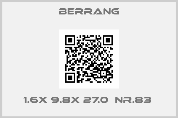 Berrang-1.6x 9.8x 27.0  Nr.83 