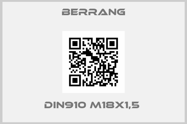 Berrang-DIN910 M18x1,5 