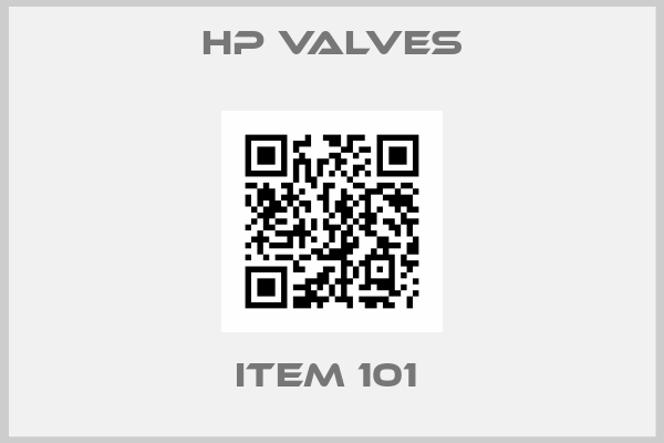 HP Valves-Item 101 
