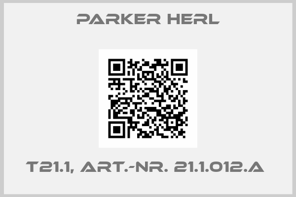 Parker Herl-T21.1, Art.-Nr. 21.1.012.A 
