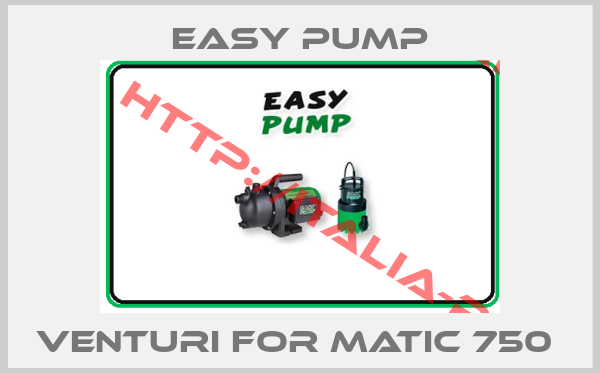 Easy Pump-Venturi for Matic 750 