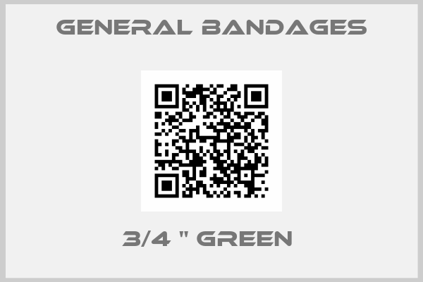 General Bandages-3/4 " GREEN 