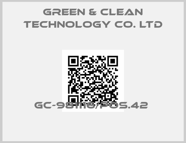 Green & Clean Technology Co. Ltd-GC-981116/pos.42 