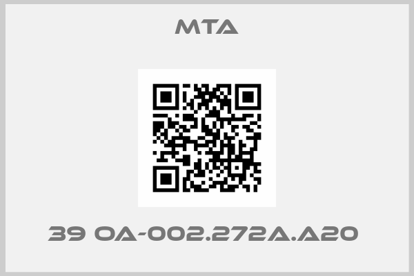 MTA-39 OA-002.272A.A20 