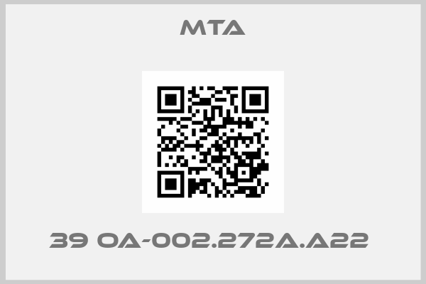 MTA-39 OA-002.272A.A22 