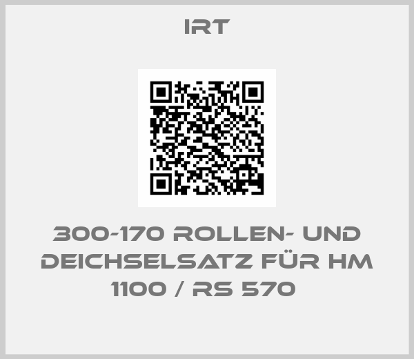 IRT-300-170 Rollen- und Deichselsatz für HM 1100 / RS 570 