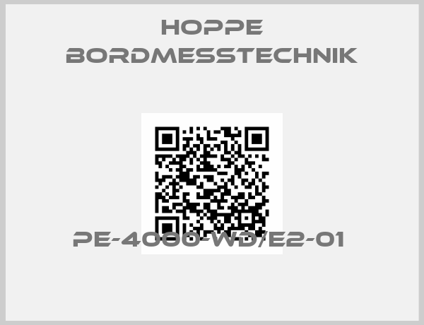 HOPPE BORDMESSTECHNIK-PE-4000-WD/E2-01 