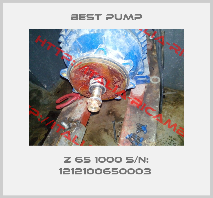 Best Pump-Z 65 1000 S/N: 1212100650003 