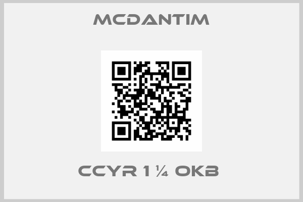 McDantim-CCYR 1 ¼ OKB 