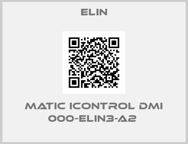 Elin-MATIC ICONTROL DMI 000-ELIN3-A2 