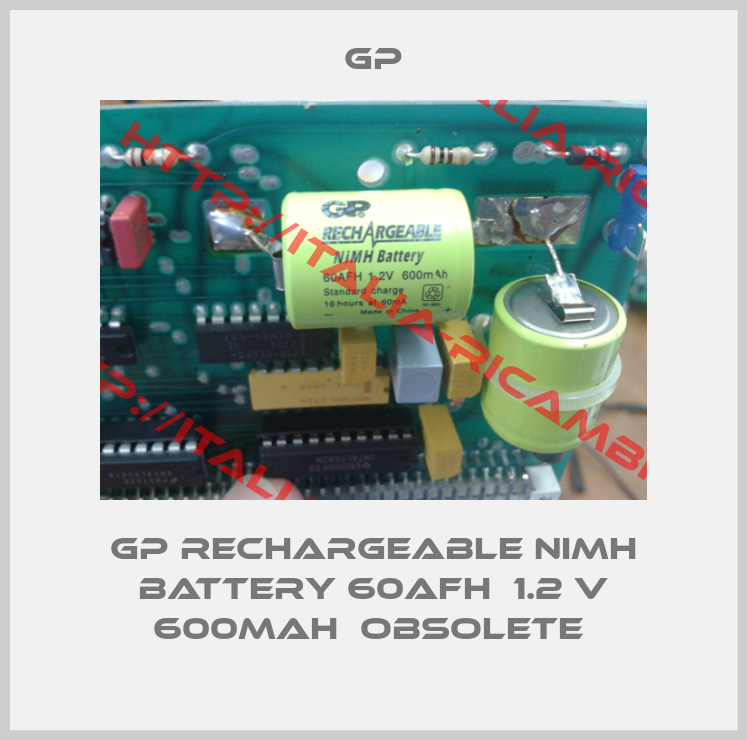 GP-GP Rechargeable NiMH Battery 60AFH  1.2 V 600mAh  obsolete 