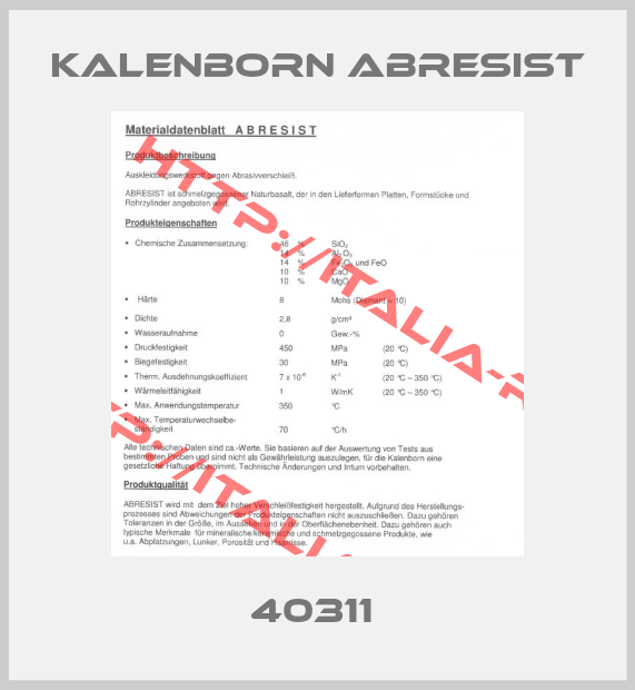 Kalenborn Abresist-40311 