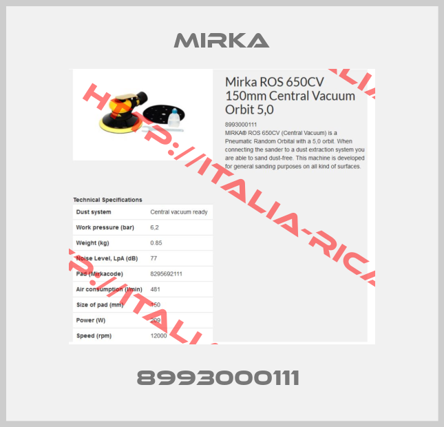 Mirka-8993000111 