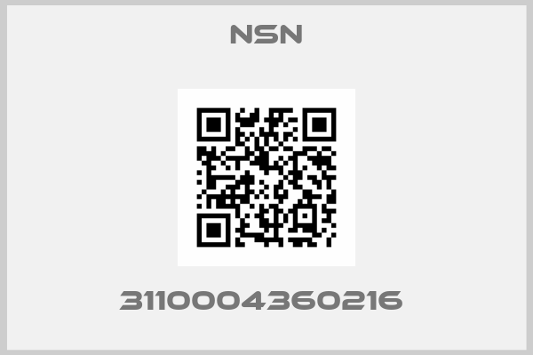 NSN-3110004360216 