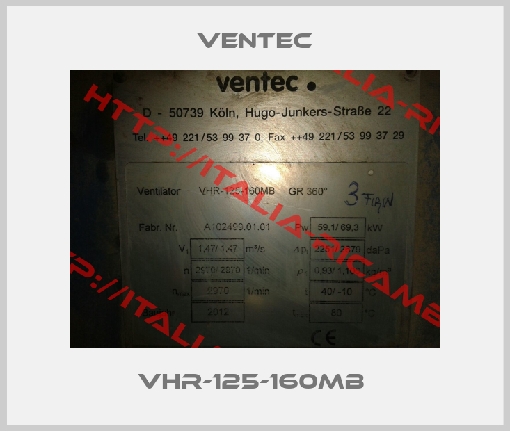 Ventec-VHR-125-160MB 