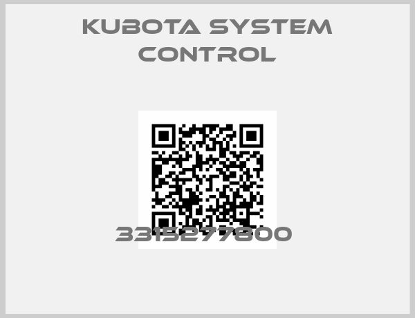 Kubota System Control-3315277800 