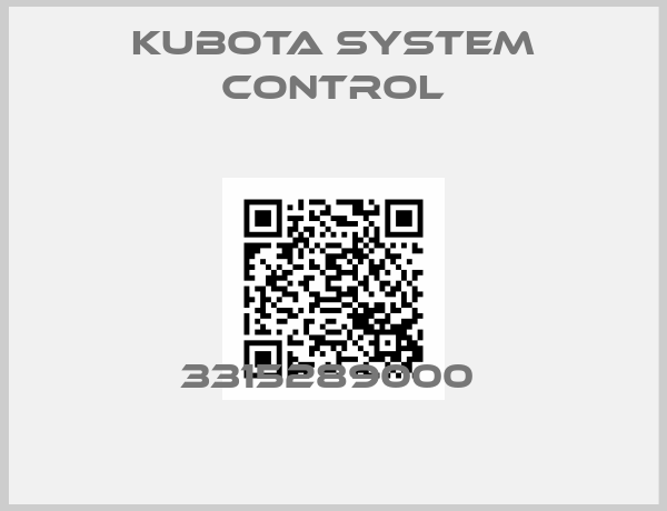 Kubota System Control-3315289000 