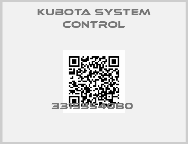 Kubota System Control-3315354080 