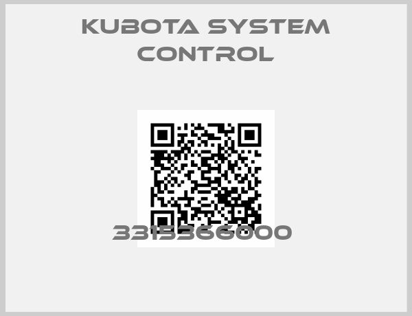 Kubota System Control-3315366000 