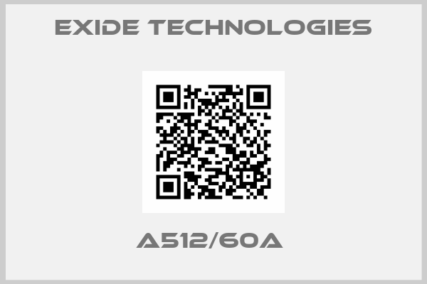 Exide Technologies-A512/60A 
