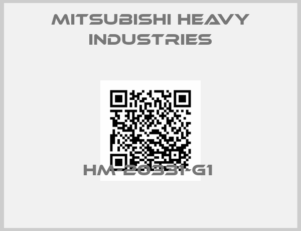 Mitsubishi Heavy Industries-HM-20331-G1 