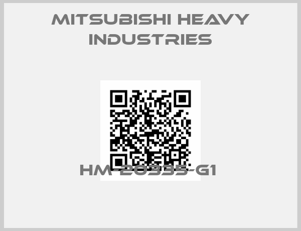 Mitsubishi Heavy Industries-HM-20335-G1 