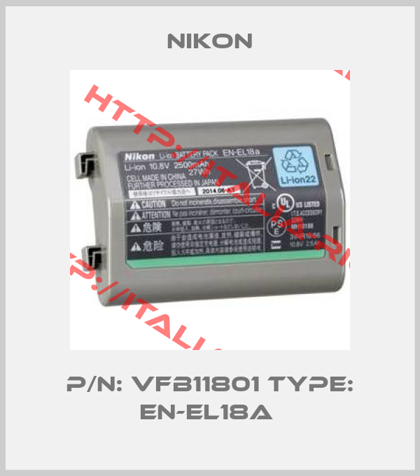 Nikon-P/N: VFB11801 Type: EN-EL18a 