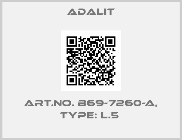 Adalit-Art.No. B69-7260-A, Type: L.5 