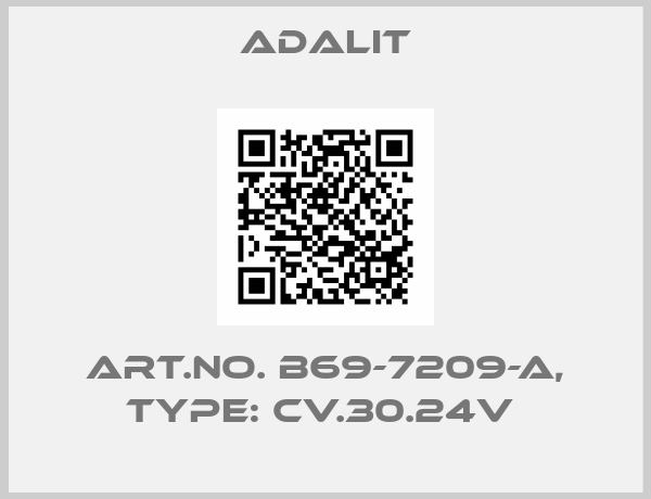 Adalit-Art.No. B69-7209-A, Type: CV.30.24V 