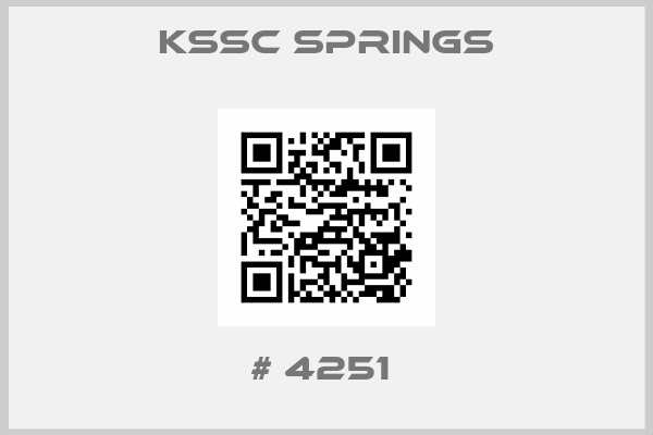 KSSC Springs-# 4251 