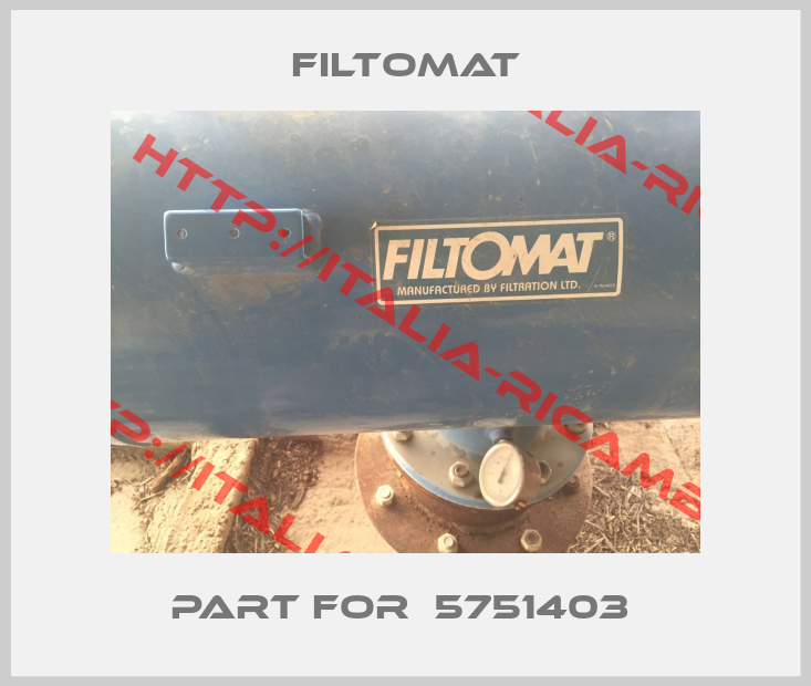 Filtomat-Part for  5751403 
