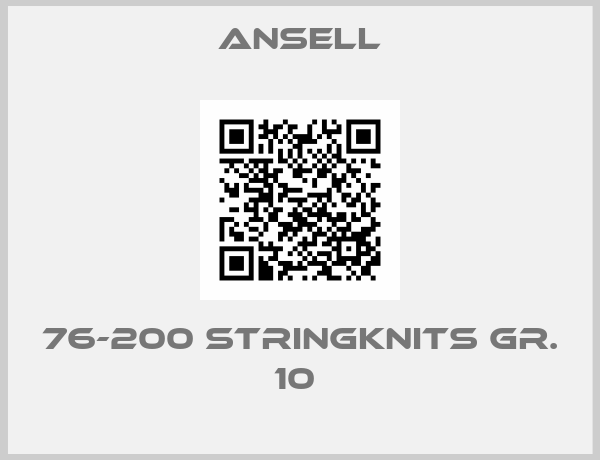 Ansell-76-200 Stringknits Gr. 10 