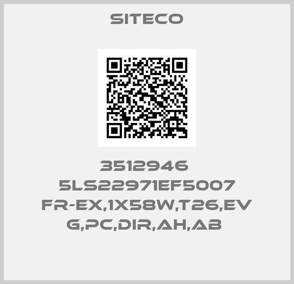 Siteco-3512946  5LS22971EF5007 FR-Ex,1x58W,T26,EV G,PC,dir,AH,AB 