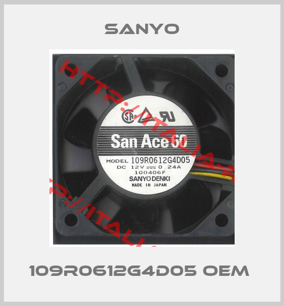Sanyo-109R0612G4D05 OEM 