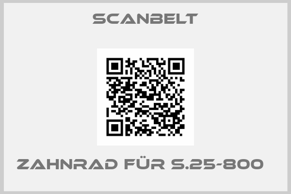 SCANBELT-Zahnrad für S.25-800  