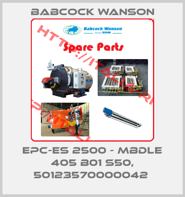 Babcock Wanson-EPC-ES 2500 - MBDLE 405 B01 S50, 50123570000042 