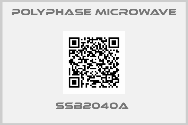 Polyphase Microwave-SSB2040A 