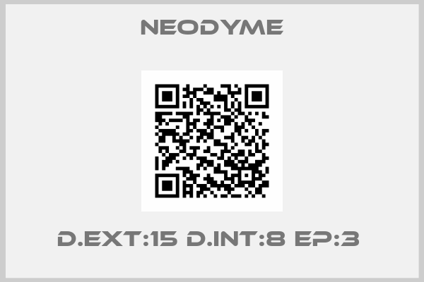 Neodyme-D.EXT:15 D.INT:8 EP:3 